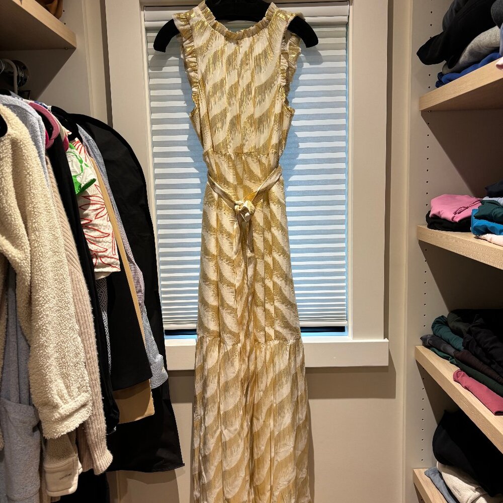 Marie Oliver full length gold dress